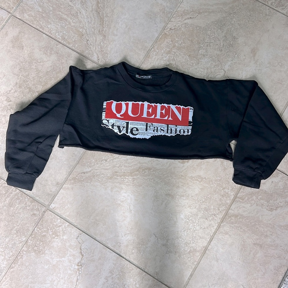 Rock and Rose Couture Cropped Sweatshirt. Size S.